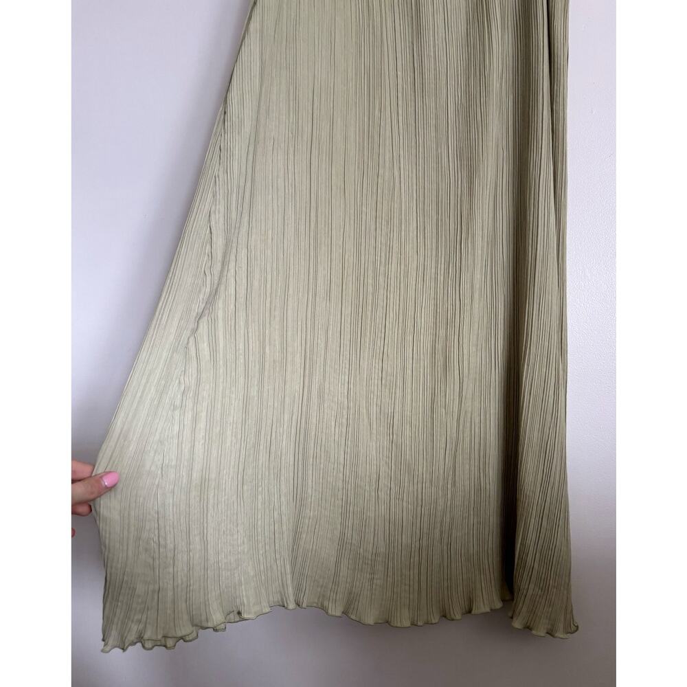 Green Olive Madewell The Goldie Midi Dress in Plissé 10 - Picture 5 of 12